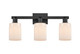 Innovations - 716-3W-BK-G341 - Three Light Bath Vanity - Arcadia - Matte Black
