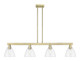 Innovations - 716-4I-AB-GBD-752 - Four Light Island Pendant - Arcadia - Antique Brass