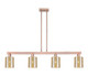 Innovations - 716-4I-AC-G116 - Four Light Island Pendant - Arcadia - Antique Copper