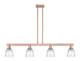 Innovations - 716-4I-AC-G442 - Four Light Island Pendant - Arcadia - Antique Copper