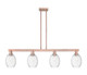 Innovations - 716-4I-AC-G459-6CL - Four Light Island Pendant - Arcadia - Antique Copper