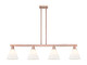 Innovations - 716-4I-AC-GBC-81 - Four Light Island Pendant - Arcadia - Antique Copper