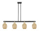 Innovations - 716-4I-BAB-G459-6ME - Four Light Island Pendant - Arcadia - Black Antique Brass