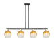 Innovations - 716-4I-BAB-G483-8AM - Four Light Island Pendant - Arcadia - Black Antique Brass
