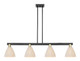 Innovations - 716-4I-BAB-NBD-75-NAT - Four Light Island Pendant - Arcadia - Black Antique Brass