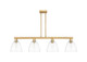 Innovations - 716-4I-BB-GBD-92 - Four Light Island Pendant - Arcadia - Brushed Brass
