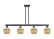 Innovations - 716-4I-BK-G458-7ME - Four Light Island Pendant - Arcadia - Matte Black
