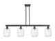 Innovations - 716-4I-BK-G460-7CL - Four Light Island Pendant - Arcadia - Matte Black