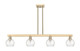 Innovations - 716-4I-CB-G124-6 - Four Light Island Pendant - Arcadia - Champagne Bronze