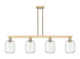 Innovations - 716-4I-CB-G460-7CL - Four Light Island Pendant - Arcadia - Champagne Bronze