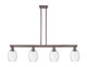 Innovations - 716-4I-OB-G459-6CL - Four Light Island Pendant - Arcadia - Oil Rubbed Bronze