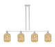 Innovations - 716-4I-PC-G460-7ME - Four Light Island Pendant - Arcadia - Polished Chrome