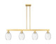 Innovations - 716-4I-SG-G459-6CL - Four Light Island Pendant - Arcadia - Satin Gold