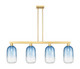 Innovations - 716-4I-SG-G482-7SB - Four Light Island Pendant - Arcadia - Satin Gold