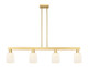 Innovations - 716-4I-SG-G559-5GWH - Four Light Island Pendant - Arcadia - Satin Gold