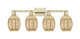 Innovations - 716-4W-AB-G459-6ME - Four Light Bath Vanity - Arcadia - Antique Brass