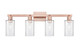 Innovations - 716-4W-AC-G802 - Four Light Bath Vanity - Arcadia - Antique Copper