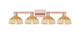 Innovations - 716-4W-AC-NBD2-75-NAT - Four Light Bath Vanity - Arcadia - Antique Copper