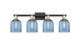 Innovations - 716-4W-BAB-G558-6BL - Four Light Bath Vanity - Arcadia - Black Antique Brass