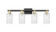 Innovations - 716-4W-BAB-G802 - Four Light Bath Vanity - Arcadia - Black Antique Brass