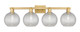 Innovations - 716-4W-BB-G122C-8CL - Four Light Bath Vanity - Arcadia - Brushed Brass