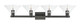 Arcadia Four Light Bath Vanity (716-4W-BK-G132)