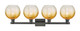 Arcadia Four Light Bath Vanity (716-4W-BK-G483-8AM)