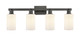 Innovations - 716-4W-BK-G801 - Four Light Bath Vanity - Arcadia - Matte Black