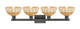 Arcadia Four Light Bath Vanity (716-4W-BK-NBD2-75-NAT)