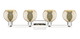 Arcadia Four Light Bath Vanity (716-4W-PN-G128-6)