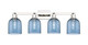 Innovations - 716-4W-PN-G558-6BL - Four Light Bath Vanity - Arcadia - Polished Nickel