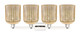 Arcadia Four Light Bath Vanity (716-4W-PN-G559-8ME)