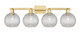 Innovations - 716-4W-SG-G122C-8CL - Four Light Bath Vanity - Arcadia - Satin Gold