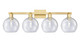 Innovations - 716-4W-SG-G124-8 - Four Light Bath Vanity - Arcadia - Satin Gold