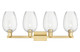 Arcadia Four Light Bath Vanity (716-4W-SG-G457-6CL)