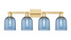 Innovations - 716-4W-SG-G558-6BL - Four Light Bath Vanity - Arcadia - Satin Gold