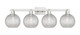 Innovations - 716-4W-SN-G122C-8CL - Four Light Bath Vanity - Arcadia - Brushed Satin Nickel