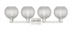 Arcadia Four Light Bath Vanity (716-4W-SN-G122C-8CL)