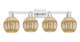 Innovations - 716-4W-SN-G458-7ME - Four Light Bath Vanity - Arcadia - Brushed Satin Nickel