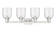 Arcadia Four Light Bath Vanity (716-4W-SN-G558-6SDY)