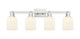 Innovations - 716-4W-SN-G559-5GWH - Four Light Bath Vanity - Arcadia - Brushed Satin Nickel