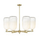 Innovations - 716-6CR-AB-G482-7OP - Six Light Chandelier - Arcadia - Antique Brass