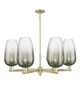 Innovations - 716-6CR-AB-G484-7SL - Six Light Chandelier - Arcadia - Antique Brass