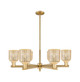 Innovations - 716-6CR-BB-G559-5ME - Six Light Chandelier - Arcadia - Brushed Brass