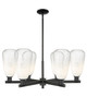 Innovations - 716-6CR-BK-G480-6OP - Six Light Chandelier - Arcadia - Matte Black