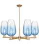 Innovations - 716-6CR-CB-G484-7SB - Six Light Chandelier - Arcadia - Champagne Bronze