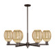 Innovations - 716-6CR-OB-G459-6ME - Six Light Chandelier - Arcadia - Oil Rubbed Bronze