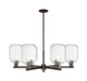 Innovations - 716-6CR-OB-G460-7CL - Six Light Chandelier - Arcadia - Oil Rubbed Bronze