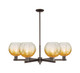 Innovations - 716-6CR-OB-G483-8AM - Six Light Chandelier - Arcadia - Oil Rubbed Bronze
