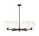 Innovations - 716-6CR-OB-G483-8OP - Six Light Chandelier - Arcadia - Oil Rubbed Bronze